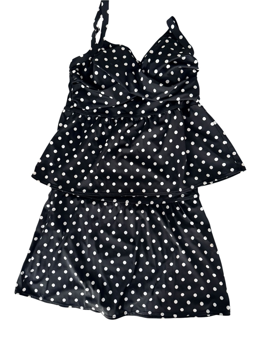 d&co. Beach Polka Dot Tankini with Skirt Size 10